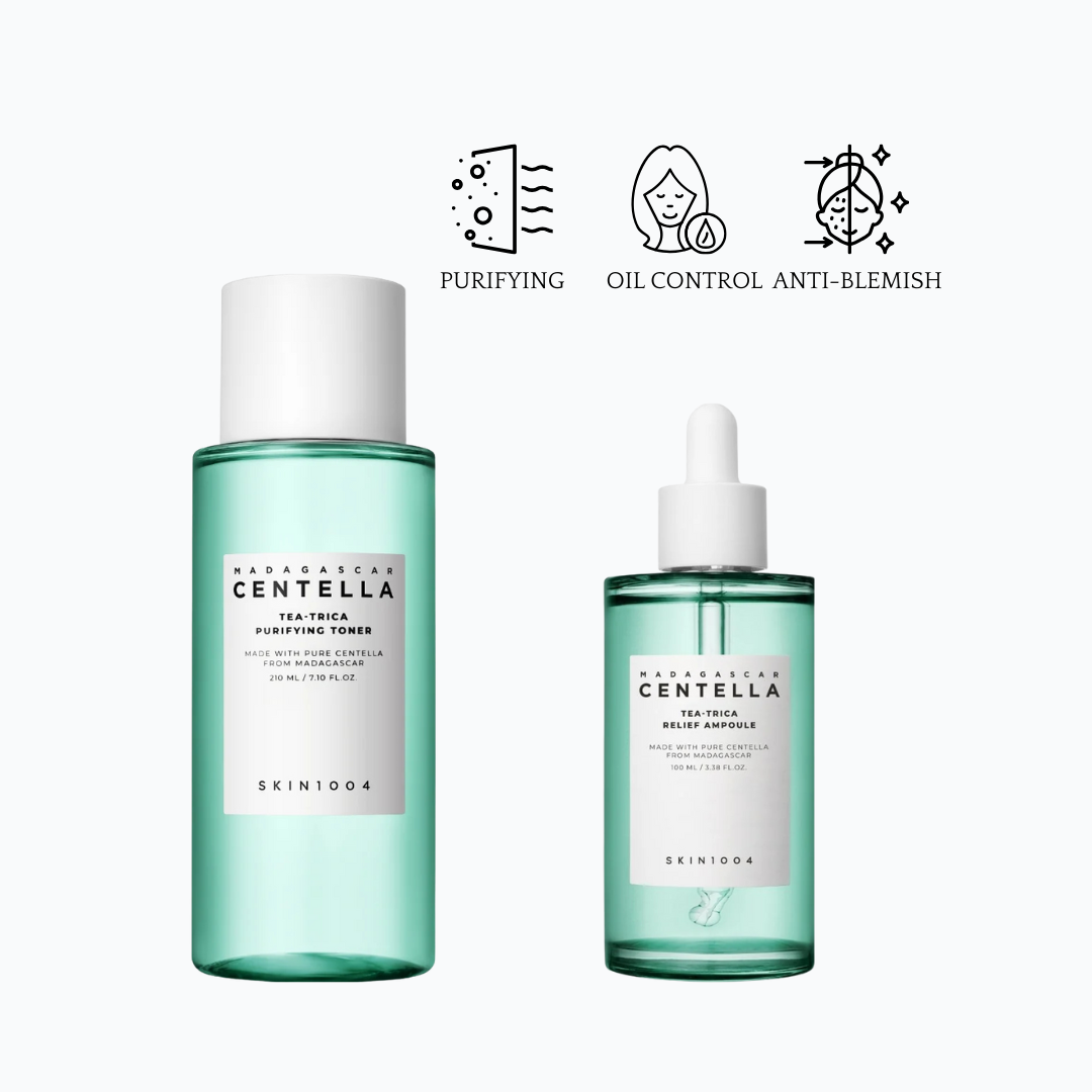 Madagascar Centella Tea-Trica Purifying Toner + Ampoule