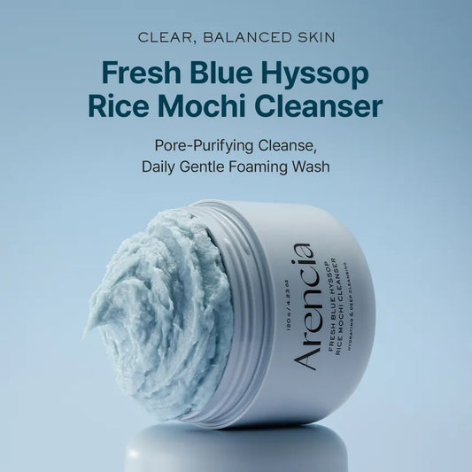 Fresh Blue Hyssop Rice Mochi Cleanser 120g