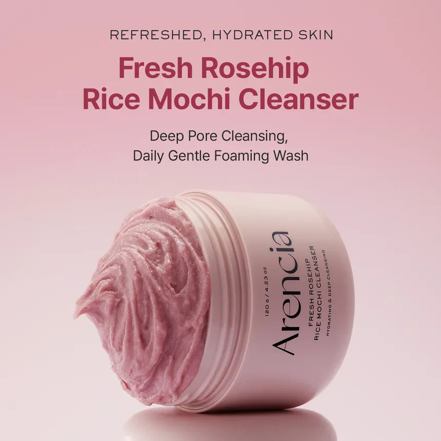 Fresh Rosehip Rice Mochi Cleanser 120g