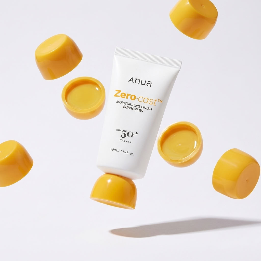 Zero-cast moisturizing finish sunscreen