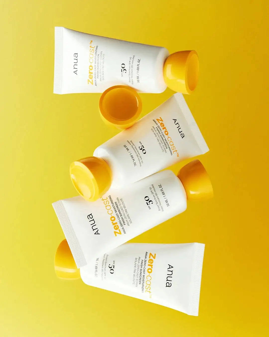 Zero-cast moisturizing finish sunscreen
